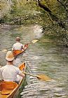 Gustave Caillebotte Famous Paintings - The Canoes